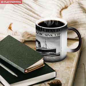 Frosted Black <b>Ceramic</b> Mug 11oz Heat Color Changing Sublimation <b>Cup</b> - Product Image 3