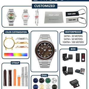 Reloj de Lujo para Hombre, Diseño de Madera y Acero Inoxidable, Cuarzo, Moda 2026 - Product Image 4