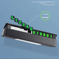Plaque de stationnement temporaire pour voiture en plastique épaissi résistant aux hautes températures, accessoires intérieurs pour tableau de bord