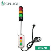 Lampu Kerja LED ONN-M4F Stack dengan Kotak Sakelar 5 Tombol Indikator Peralatan