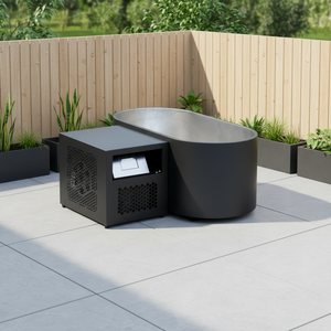 Baignoire de Plongeon Froide Professionnelle Zéro Degré en Acier Inoxydable 304 Finition Mate avec Wi-Fi et Refroidisseur d'Eau Propre à Filtre PP - Product Image 1