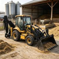 Chargeuse-pelleteuse fiable de 9 tonnes, 85 kW, 114 CV, machine de construction tout-terrain pour le renforcement de barrages et les travaux de drainage