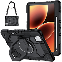 Funda Protectora Resistente a Golpes para Tablet Xiaomi Pad 8 Pro, con Anillo Giratorio de 360 Grados, Soporte y Correa para el Hombro