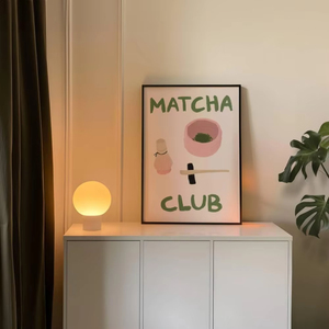 Affiche de cuisine esthétique minimaliste personnalisée affiche d'art de cadeau d'amant de Matcha affiche décorative de <span class=keywords><strong>club</strong></span> d'impression de papier et carton - Product Image 1