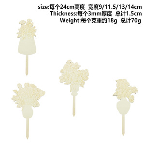 Etiquetas de madera para suculentas en stock, letreros creativos de madera para jardinería y flores, etiquetas DIY para plantas de paisajismo, insertos y marcadores de suelo. - Product Image 4