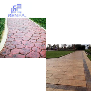 Molde de sello de hormigón con patrón de piedra de goma <span class=keywords><strong>moldes</strong></span> de estampado de hormigón de pared de silicona - Product Image 3