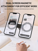 Support de téléphone en alliage d'aluminium FY91-D avec hauteur réglable, base rotative flexible et support de bureau anti-corrosion