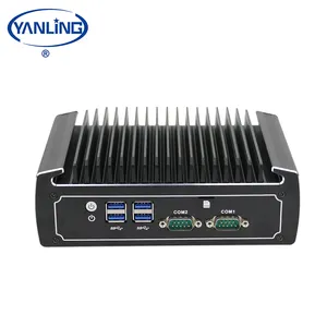 Mini Fanless Computer Core I7 I5 10th Processor Support 2 COM Optional Embedded PC With VESA Mount I5 Desktop Pc Support Win 11