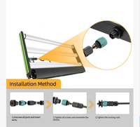 Connecteur d'éclairage LED M15 2-4P à verrouillage par poussée, ensemble mâle et femelle