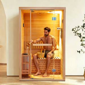 Sauna Tradicional de Madera de Hemlock para el Hogar, con Estufa, Sauna de Vapor Seco, Sauna Interior, Venta Directa de Fábrica - Product Image 6