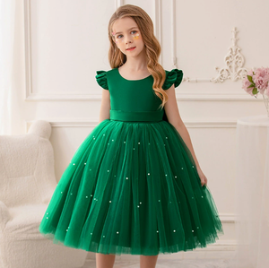 Abiti da Festa per Bambini di Alta Qualità, Bellissimi Vestiti in Pizzo per Bambine, Abiti Senza Maniche per Damigelle, Matrimoni, Compleanni, Tutù Estivi - Product Image 1
