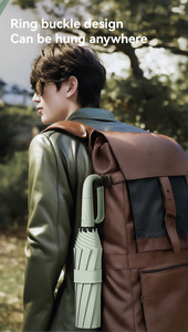 깨지지 않는 파라구아 Paralalluvia UV 접이식 내구성 프리미엄 그립 우산과 함께 로고 맞춤 링 버클 비 우산