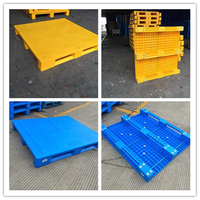Palettes en plastique industrielles de qualité alimentaire à plateau plat, robustes, Euro 1400x1400x170mm, entrée 4 voies