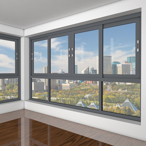 Chất lượng hàng đầu tùy chỉnh Hợp kim Nhôm Nhà tiếp nhận cửa sổ trượt ba kính tráng men cửa sổ trượt để bán - Product Image 6