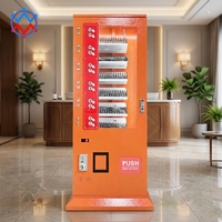 Distributeur automatique de snacks intelligent et compact, personnalisable avec éclairage LED, multifonctionnel, à prix abordable, fonction SDK, directement de l'usine