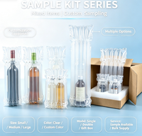Sac gonflable économique en plastique PA à colonnes d'air, transparent, personnalisable, antichoc et anti-humidité pour emballage protecteur