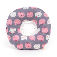 Collier élisabéthain pour chats chiens collier de récupération en cuir rembourré solide anti-morsure lécher chirurgie cicatrisation des plaies protecteur animal de compagnie