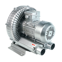 2.2kw 2 phases vortex industriel souffleur d'air 3hp aérateur régénératif souffleur de feuilles pompe à oxygène