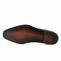 Chaussures pour hommes haut de gamme à motif crocodile, mocassins italiens en cuir verni, élégantes chaussures habillées à enfiler pour mariage