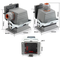 BYLJQ Prix de gros HDC-HE Connecteur rectangulaire robuste étanche mâle-femelle pour câblage électrique industriel