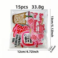 Patch Bordir Pink Bookish Girly Bertema Membaca, Dapat Disetrika, Hadiah untuk Pecinta Buku & Kopi, Aplikasi Dekoratif Pakaian