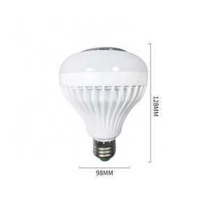 Bóng Đèn <span class=keywords><strong>LED</strong></span> Chơi Nhạc E27 Bóng Đèn Ma Thuật RGBW Bóng Đèn Âm Nhạc Không Dây Thông Minh Với 24 Phím Điều Khiển Từ Xa 12W RGB Có Thể Điều Chỉnh Độ Sáng Trang Trí Nhà - Product Image 2