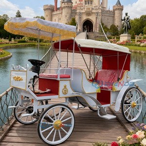 Fantastique calèche électrique de style européen pour la visite des monuments, calèche de conte de fées Victoria pour la princesse Victoria, calèche de mariage - Product Image 1
