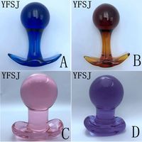 Hochwertiger Borosilikatglas-Dildo und Anal-Lock Prostatamassagegerät Sexspielzeug für Männer und Frauen Anale Stimulation
