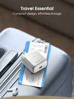Cargador de Teléfono Móvil LDNIO Q20 con USB-C de 60W, Carga Rápida, Mini Cargador de Pared Portátil PD3.2, Enchufes EU/UK/US 3 en 1 Opcionales