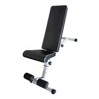 Banc de musculation multifonctionnel pliable en acier réglable pour usage domestique, banc de musculation réglable, banc à haltères pliable