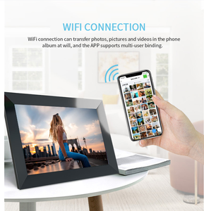 10.1 inch Wifi Mạng đám mây khung ảnh kỹ thuật số Video khung với màn hình cảm ứng hỗ trợ cảnh quan & chân dung chế độ - Product Image 5