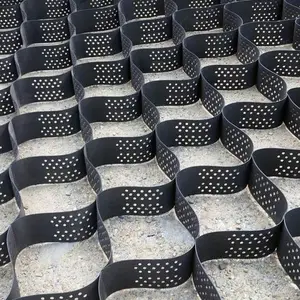 Geocell Geotextile Geogrid Gravel Paver Grid 100mm 200mm Geocell For Retaining Walls