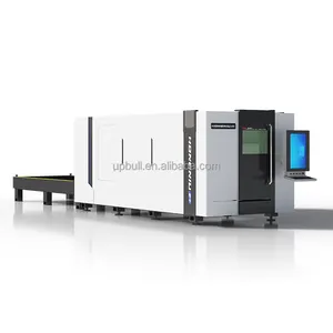 High Efficiency 6020 6kw Carbon Steel Sheet Cnc Laser Fiber Cutting Machine With Full Enclosed Cover Hot Selling
