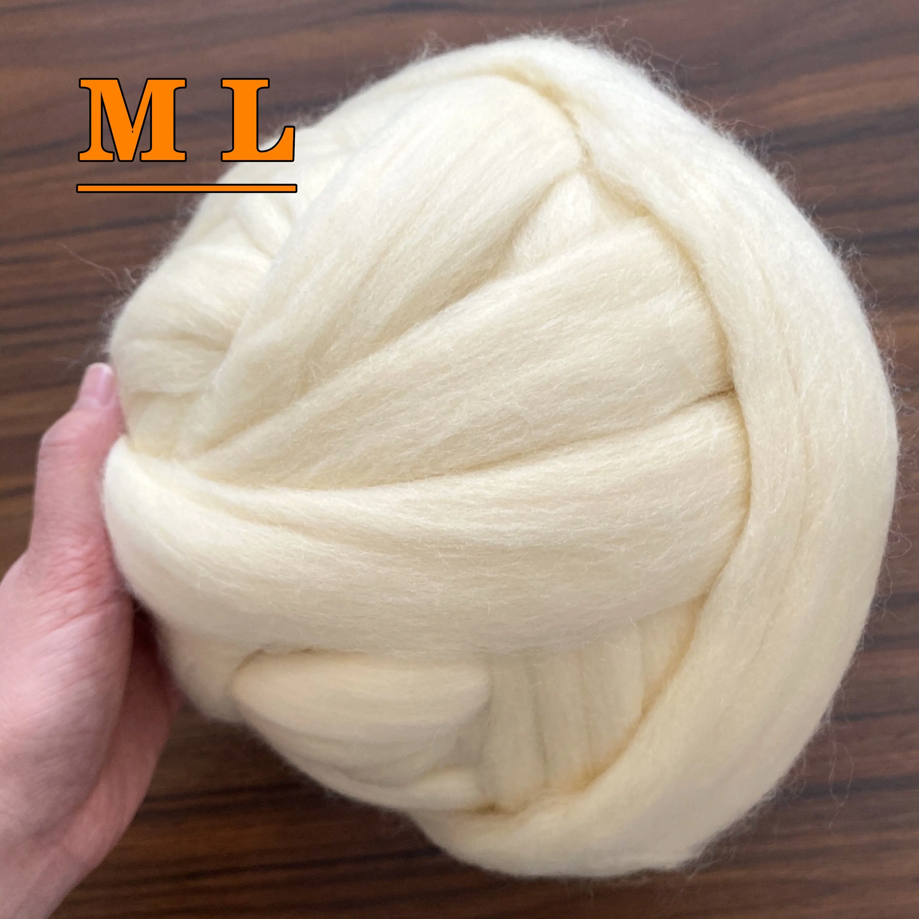 Il campione libero 100% merino Australiana chunky lana roving top filato di spessore