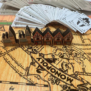 Potter <strong>Monopoly</strong> Wooden Game Board <strong>Travel</strong> Multiplayer Board Game - Product Image 4