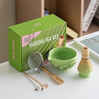 Nouvel ensemble d'outils à matcha en céramique et porcelaine de style nordique, cuillères, ensemble de cérémonie du thé de marque