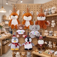 Mini Orso Porte-clés en peluche, mini ours en peluche, porte-clés doux, logo personnalisé, promotion économique, animaux en peluche, jouets en peluche ours