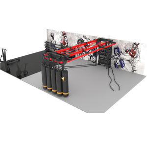 Estante de estación de Crossfit de gimnasio multifuncional con barra de mono, saco de boxeo, almacenamiento de mancuernas, máquina de entrenamiento de boxeo - Product Image 5