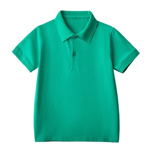 Polo à manches courtes pour enfants, t-shirt blanc pour l'école primaire - Product Image 2