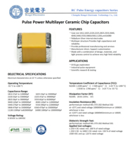 Condensateur à impulsions 10nF 500V N2200 adapté à divers circuits à impulsions haute énergie.