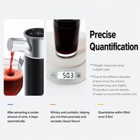 Dispensador de Whisky Recargable Inteligente de 1400 mAh, Bomba Aireadora, Decantador Eléctrico, Dispensador de Licor y Vino