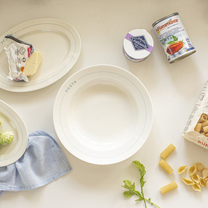 <span class=keywords><strong>Assiette</strong></span> <span class=keywords><strong>à</strong></span> <span class=keywords><strong>dessert</strong></span> en <span class=keywords><strong>porcelaine</strong></span> au design simple nordique, <span class=keywords><strong>assiette</strong></span> <span class=keywords><strong>à</strong></span> pâtes ovale en céramique avec logo personnalisable pour restaurant - Product Image 4