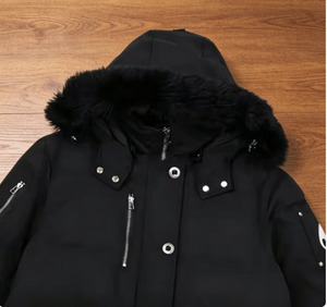 <span class=keywords><strong>Manteau</strong></span> de luxe pour <span class=keywords><strong>homme</strong></span> sur mesure <span class=keywords><strong>Moose</strong></span> Parker Hiver avec capuche, fermeture éclair, traitement tricoté, 100% laine - Product Image 2