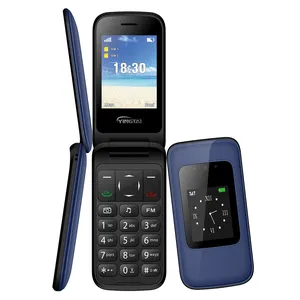 2023 hot selling keypad 4g volte flip senior phone dual sim unlocked cell phone telefono for elderly