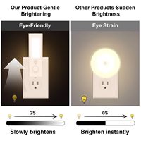 Veilleuse à brancher avec interrupteur, lumière à induction, modèle rechargeable, lumière à détection de présence humaine, s'éteint en cas de mouvement