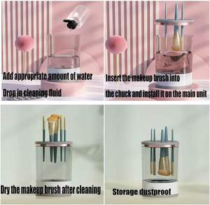 Dropshipping Sản Phẩm 2025 Điện Trang Điểm Bàn Chải Cleaner Với Khô Giá Xách Tay Mỹ Phẩm Công Cụ - Product Image 3