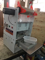 Machine de scellage semi-automatique pour gobelets en papier, tubes, bols, feuilles d'aluminium, films PP/PET, canettes de boissons, boîtes alimentaires et barquettes