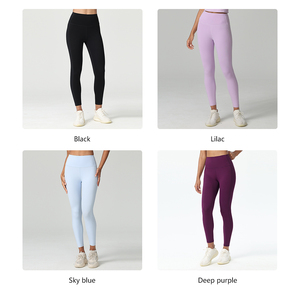 <span class=keywords><strong>Pantalon</strong></span> <span class=keywords><strong>de</strong></span> yoga <span class=keywords><strong>taille</strong></span> <span class=keywords><strong>haute</strong></span> en Spandex/Nylon, sans ligne gênante, longueur intégrale, effet ventre plat, pour <span class=keywords><strong>femme</strong></span> – Grande Vente - Product Image 4