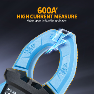 <span class=keywords><strong>Multimètre</strong></span> numérique à pince FNIRSI MC-40, tension AC/DC 600V 600A, test diode, NCV, Ohm, capacité, 6000 points de mesure, True RMS, auto-ranging - Product Image 6