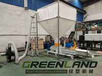 Greenlandplast Broyeur EPS en polystyrène expansé compacteur machine de recyclage de styromousse machine de recyclage de mousse de polystyrène eps